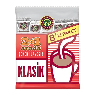 Kahve Dünyası 2si 1 Arada Klasik Hazır Kahve 8li Paket