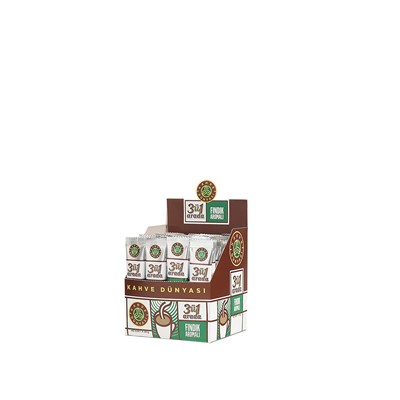 Kahve Dünyası 3ü 1 Arada Fındık Aromalı Hazır Kahve 40lı Paket (18 Gr x 40 Adet)