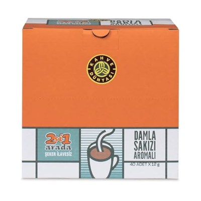 Kahve Dünyası 40lı 2si 1 Arada Damla Sakızı Aromalı Hazır Kahve