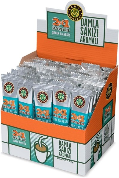 Kahve Dünyası 40lı 2si 1 Arada Damla Sakızı Aromalı Hazır Kahve