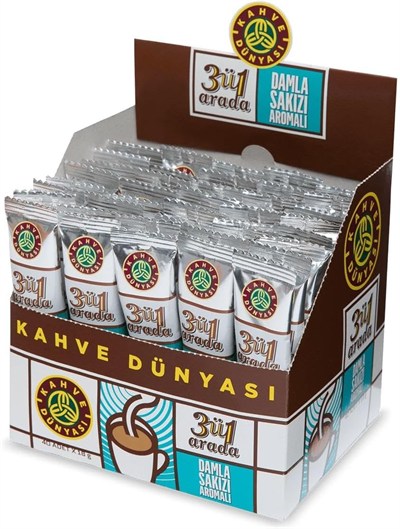 Kahve Dünyası 40lı 3ü 1 Arada Damla Sakızı Aromalı Hazır Kahve