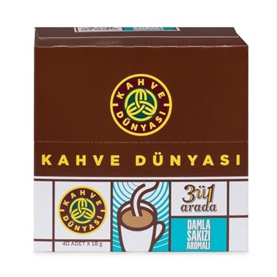 Kahve Dünyası 40lı 3ü 1 Arada Damla Sakızı Aromalı Hazır Kahve