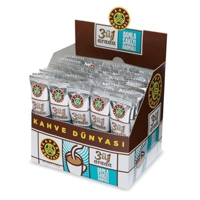 Kahve Dünyası 40lı 3ü 1 Arada Damla Sakızı Aromalı Hazır Kahve