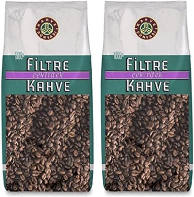 KAHVE DUNYASI Dünyası Filtre Kavrulmuş Çekirdek 2 Adet 1 kg
