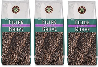 KAHVE DUNYASI Dünyası Filtre Kavrulmuş Çekirdek 3 Adet 1 kg