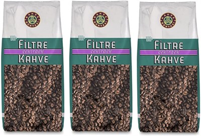 KAHVE DUNYASI Dünyası Filtre Kavrulmuş Çekirdek 3 Adet 1 kg
