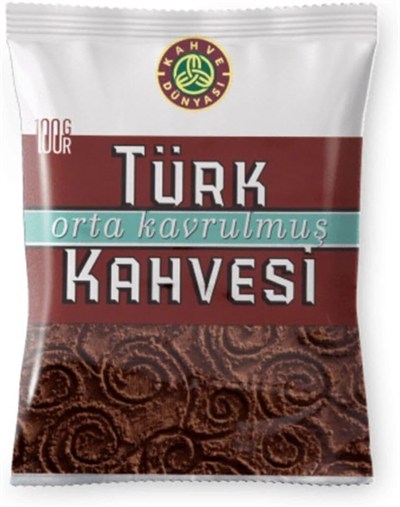 Kahve Dunyasi Kahve Dünyası Orta Kavrulmuş Türk Kahvesi 100 Gr - 12Li