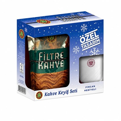 Kahve Dünyası Kahve Keyif Seti 2x250g Filtre Kahve + Fincan Hediyeli