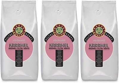 Kahve Dünyası Karamel Aromalı Filtre Kahve Çekirdek 1 Kg.