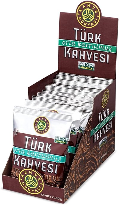 Kahve Dünyası Orta Kavrulmuş Türk Kahvesi 100 G x 12 Adet