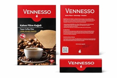 Kahve Filtre Kağıdı No:4, Beyazlatılmamış Kağıt, 80 Adet 3lü paket