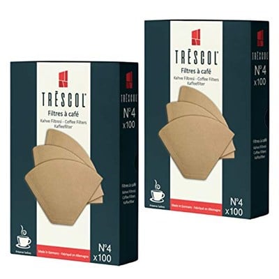 Kahve Filtresi 4 Numara (Büyük Boy) Naturel Kağıt 2X100 200lü Paket