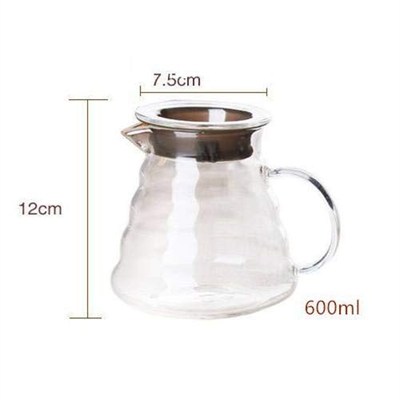 Kahve Sürahisi Borosilikat Cam Coffee Server 600 ml