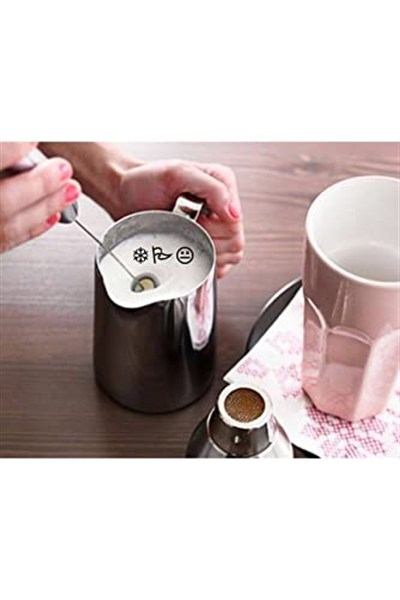 Kahve Süt Cappucino Pilli Köpürtücü Çırpıcı Bebek Maması Yumurta