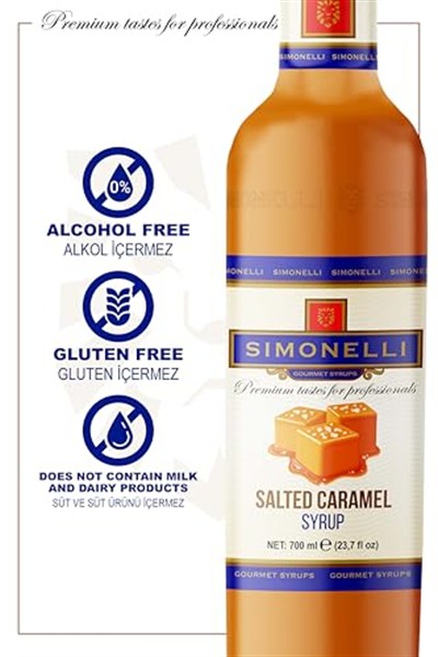 Kahve Ve Kokteyl Şurubu Tuzlu Karamel Aromalı 700 ml Pompa