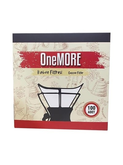 Kahveciniz OneMore Chemex Uyumlu Filtre Kahve Kağıdı 5-8 Cup 100 Adet