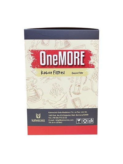Kahveciniz OneMore Chemex Uyumlu Filtre Kahve Kağıdı 5-8 Cup 100 Adet