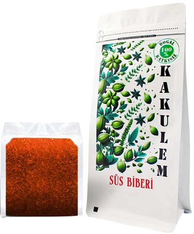 Kakulem SERTİFİKALI Güneşte Kurutulmuş Çok Acı Süs Biber Pul Biber (250 GR)