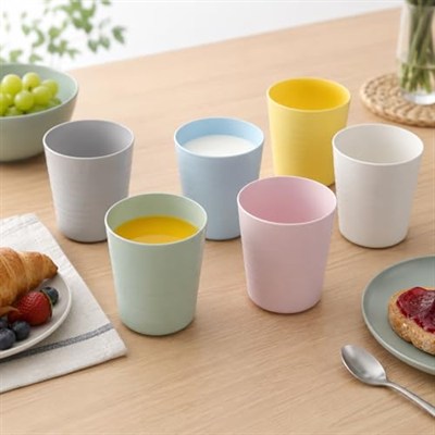 Kalas Ikea 004 613.79 Çocuk Plastik Bardağı Pastel Çok Renkli 17 cm (6lı Paket)