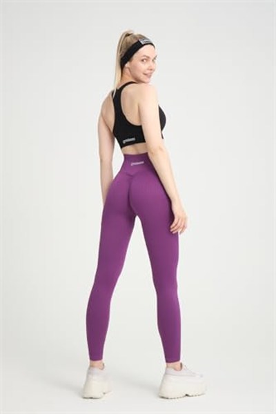 Kalçası Büzgülü Kalça Şekillendirici Push Up Yüksek Bel Toparlayıcı Spor Fitness Yoga Tayt