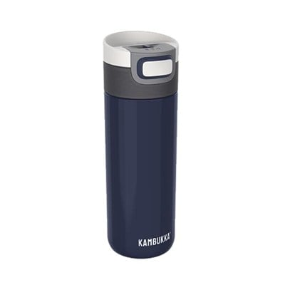 Kambukka Termos Kupa 500 ml - Paslanmaz Çelik Kahve Kupası - Sızdırmaz ve Sızdırmaz - Yalıtımlı Kupa, Seyahat & Kahve Kupası - 9 Saat Sıcak / 18 Saat Soğuk Tutar - Model ETNA DENIM BLUE