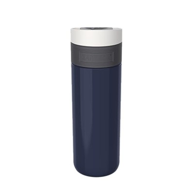 Kambukka Termos Kupa 500 ml - Paslanmaz Çelik Kahve Kupası - Sızdırmaz ve Sızdırmaz - Yalıtımlı Kupa, Seyahat & Kahve Kupası - 9 Saat Sıcak / 18 Saat Soğuk Tutar - Model ETNA DENIM BLUE