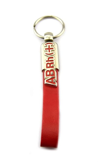 Kan Grubu Özel Yakut Seri Anahtarlık - AB Rh+