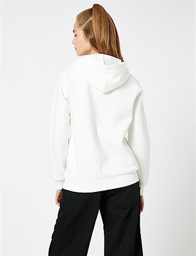 Kapüşonlu Sweatshirt Basic Kanguru Cepli Uzun Kollu