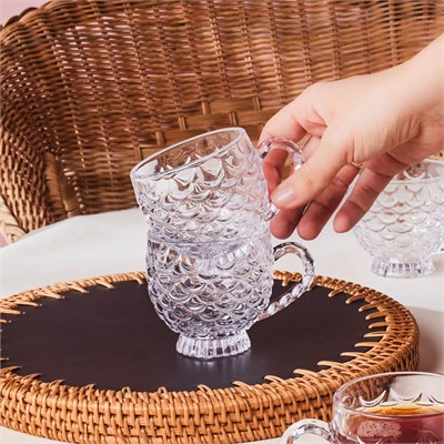 Karaca Beril 6 Kişilik Cam Çay Fincan Takımı180 Ml