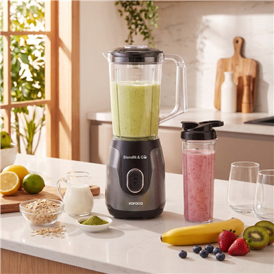 Karaca Blendfit Go Smoothie Blender Set 1000 ml+600 ml
