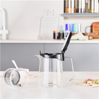 Karaca Brewy Tea Borosilikat Cam French Press
