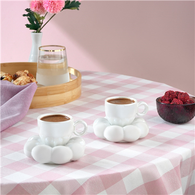 Karaca Bubble Lüsterli 2 Kişilik Kahve Fincanı 90 ml