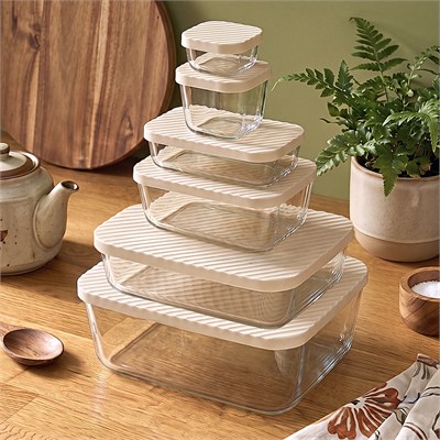 Karaca Bumpy Kare Cam Saklama Kabı 6200 ml