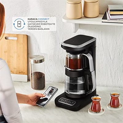 KARACA ÇAYSEVER ROBOTEA PRO CONNECT 4 IN 1 ÇAY MAKİNESİ SILVER