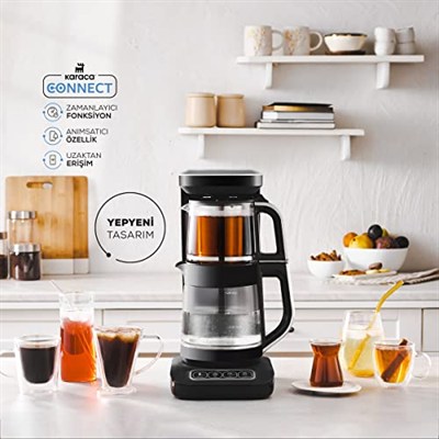 KARACA ÇAYSEVER ROBOTEA PRO CONNECT 4 IN 1 ÇAY MAKİNESİ SILVER