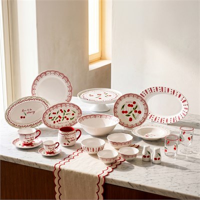 Karaca Cherry Time Noktalı Çerezlik 11 cm
