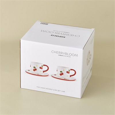 Karaca Cherrybloom 2 Kişilik Kahve Fincan Takımı 100 ml