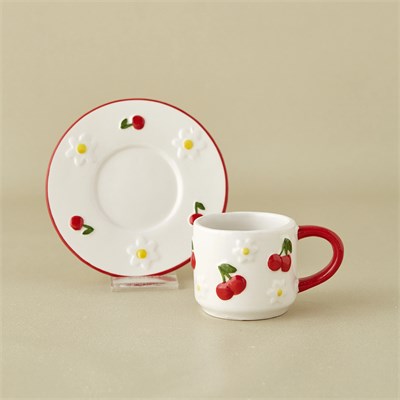 Karaca Cherrybloom 2 Kişilik Kahve Fincan Takımı 100 ml