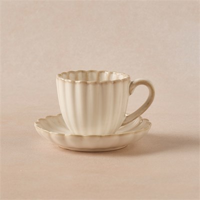 Karaca Daisy Kahve Fincanı ve Tabağı 90 ml
