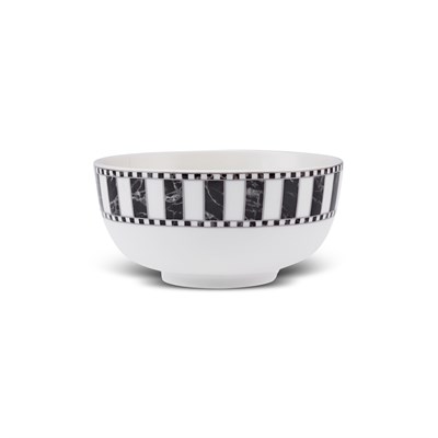Karaca Damalı Çizgi Porselen Noodle Kasesi 14 cm