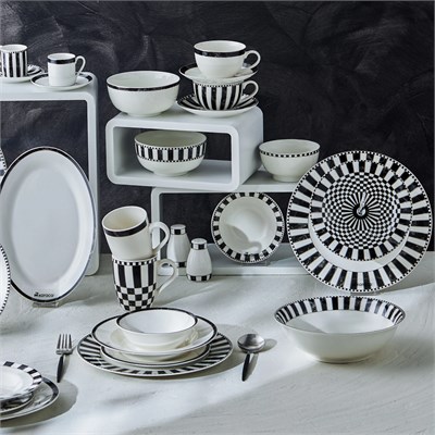 Karaca Damalı Noodle Porselen Kase 14 cm