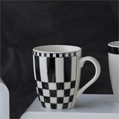 Karaca Damalı Porselen Çukur Tabak 22 cm