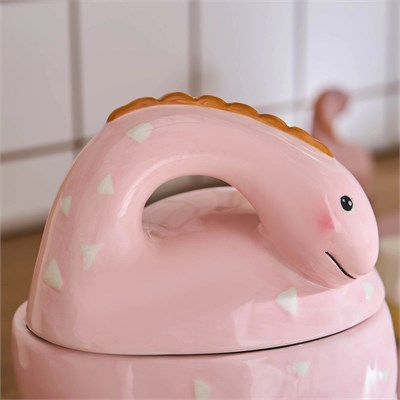 Karaca Dino Kapaklı Saklama Kabı Pembe