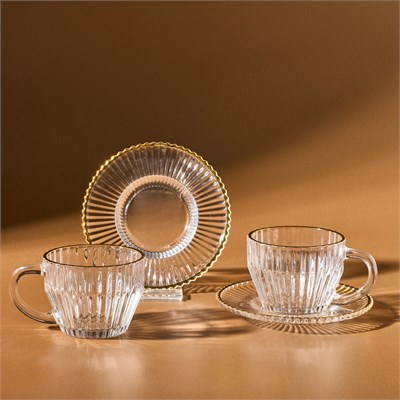 Karaca Duru 2 Kişilik Çay Fincan Takımı 220 ml