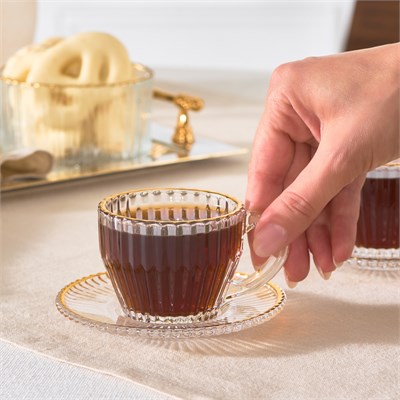 Karaca Duru 2 Kişilik Kahve Fincan Takımı 110 ml