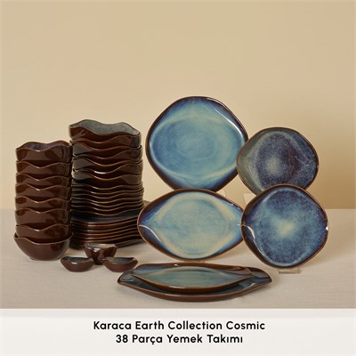 Karaca Earth Collection Cosmic 38 Parça 8 Kişilik Yemek Takımı