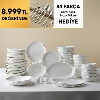 Karaca Earth Collection Crest 55 Parça 12 Kişilik Yemek Takımı