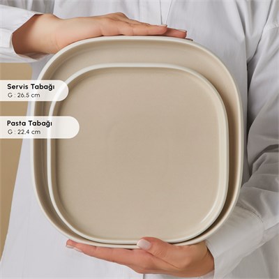 Karaca Earth Collection Cupid Beige 55 Parça 12 Kişilik Yemek Takımı
