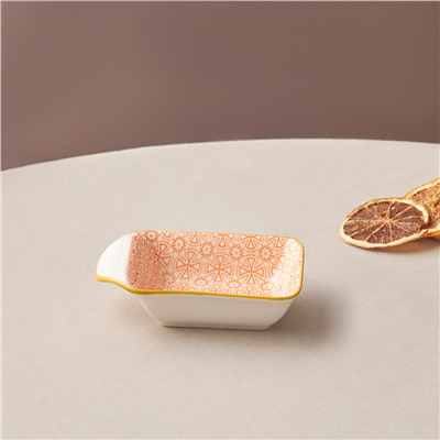 Karaca Floral Rectangle Çerezlik/Sosluk 10 cm