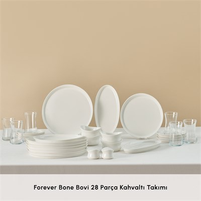Karaca Forever Bone Bovi 28 Parça 6 Kişilik Kahvaltı Takımı